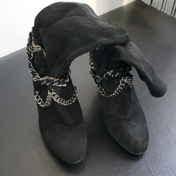 nine west black dress boots Nine West TRUNKE9X9 BLACK/DRESS CALF BT (GR)